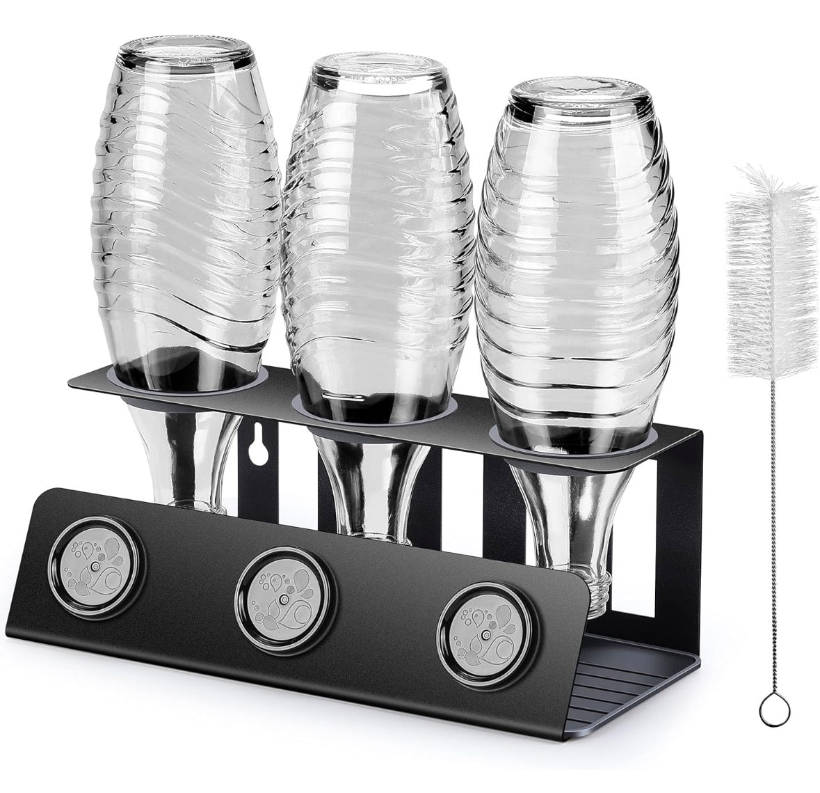 vinlley Flaschenhalter für Sodastream 3er Abtropfhalter